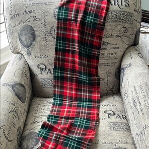 NB tartan wool Red and Green Plaid Scarf